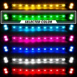 XK Glow Highway Bar Switchback Driving Lights XK034014-B Auxiliary Lights, Lights, Driving/Turn Signal Style, LED, White/Amber, Rectangular, Clear Lens, Black Housing, Pair thumbnail 4