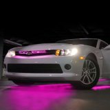 XK Glow LED Undercar Light Kits XK041005-P Pink - 8x24-in. Tube Car + 4x8-in. Strip Single Color XKGLOW UnderglowLED Accent Car/Truck Kit thumbnail 5