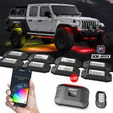 XK Glow LED Accent Lights MX-ROCK-PRO XKmax RGBW 12pc Addressable Rock Light Kit thumbnail 1