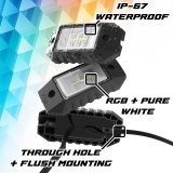 XK Glow LED Accent Lights MX-ROCK-PRO XKmax RGBW 12pc Addressable Rock Light Kit thumbnail 2