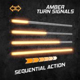 XK Glow Grille Light Inserts XK041029-6 6" Switchback Grill Lights with Start-up Animation & Sequential Turn Signals thumbnail 5