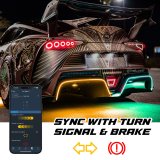 XK Glow Weatherstrip Seals, Individual Position MX-BG-MINI 1x80" XKmax RGB Addressable Flexible Body Panel Gap Strip App Control Kit thumbnail 2