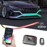 XK Glow Weatherstrip Seals, Individual Position MX-BG-MINI 1x80" XKmax RGB Addressable Flexible Body Panel Gap Strip App Control Kit thumbnail 5
