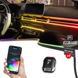 XK Glow LED Accent Lights MX-FO-MINI 2x30" XKmax Fiber Optic Interior Ambient Light Strip App Control Kit thumbnail 1
