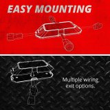 XK Glow Emergency Strobe Lights XK052001-4RB 4pc w/ Traffic Modes Ultra Bright LEDs Multiple modes + Solid On - Red + Blue thumbnail 6