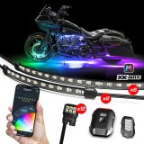 XK Glow LED Accent Lights MX-MOTO-PRO XKmax RGBW 20pc addressable Motorcycle Underglow App Control Light Kit thumbnail 1