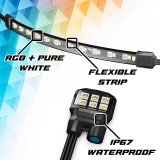 XK Glow LED Accent Lights MX-MOTO-PRO XKmax RGBW 20pc addressable Motorcycle Underglow App Control Light Kit thumbnail 3