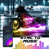 XK Glow LED Accent Lights MX-MOTO-PRO XKmax RGBW 20pc addressable Motorcycle Underglow App Control Light Kit thumbnail 4