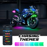 XK Glow LED Accent Lights MX-MOTO-STA XKmax RGBW 10pc addressable Motorcycle Underglow App Control Light Kit thumbnail 5