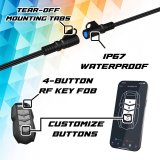 XK Glow LED Accent Lights MX-MOTO-STA XKmax RGBW 10pc addressable Motorcycle Underglow App Control Light Kit thumbnail 6