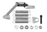 Trans-Dapt Performance Throttle Return Spring Kits 2083 Kit Carburetor Mount for Holley, Chrome thumbnail 2