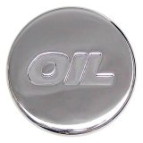 Trans-Dapt Performance Chrome Oil Caps 9787 Cap, with Logo, Chrome, Push-In, for 1.25 in. Holes, Each thumbnail 1