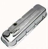 Trans-Dapt Performance Chrome Valve Covers 9843 Covers, Tall, Steel, Chrome, 454 Logo, Chevy, Big Block, Pair thumbnail 4