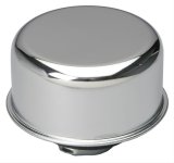 Trans-Dapt Performance Chrome Valve Cover Breathers 9617 Breather, Twist-On, Round, Steel, Chrome, Plain, Each thumbnail 1