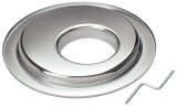Trans-Dapt Performance Air Filter Bases 2430 Cleaner Base Plate, Steel, Chrome, 14 in. Diameter, 5 1/8 in. Inlet, Flat Base, GM with Large HEI, Each thumbnail 4