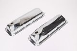 Trans-Dapt Performance Chrome Valve Covers 9295 Covers, Stock Height, Steel, Chrome, Plain, Ford, 351C/351M/400, Pair thumbnail 2