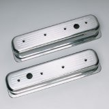 Trans-Dapt Performance Diecast Aluminum Valve Covers 6985 Covers, Tall, Cast Aluminum, Polished, Ball-Milled, Centerbolt, Chevy, Small Block, Pair thumbnail 2