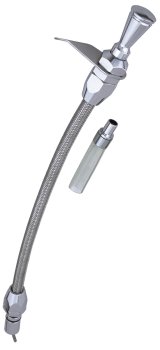 Trans-Dapt Performance Flexible Braided Stainless Transmission Dipsticks 8139 Dipstick, Stainless, Polished Billet Aluminum, GM TH400, Push-In Style, Each thumbnail 1