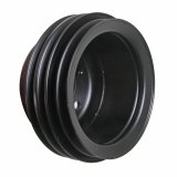 Trans-Dapt Performance Powdercoated Pulleys 8311 Crankshaft Pulley, V-belt, 3-groove, 6.750 in. O.D., Steel, Black Powdercoated, Ford, 289, Each thumbnail 1