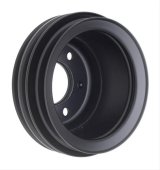 Trans-Dapt Performance Powdercoated Pulleys 8311 Crankshaft Pulley, V-belt, 3-groove, 6.750 in. O.D., Steel, Black Powdercoated, Ford, 289, Each thumbnail 2