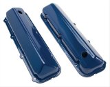 Trans-Dapt Performance PerfectMatch Valve Covers 8347 Covers, PerfectMatch, Perimeter Bolt Mounting, Steel, Blue Powdercoated, Ford, Mercury, 429, 460, Pair thumbnail 1