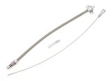 Trans-Dapt Performance Flexible Braided Stainless Transmission Dipsticks 8146 Fluid Dipsticks, Steel, Flexible, Polished Aluminum Handle, 27-5/8 in. Length, Firewall Mount, GM, 4L60E, Each thumbnail 3