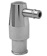 Trans-Dapt Performance PCV Valves 6068 Valve, 90 Degree, Billet Aluminum, Polished, 1.22 in. O.D., 3/8 in. Hose Barb, Each thumbnail 2