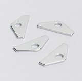 Trans-Dapt Performance Chrome Mini Valve Cover Tabs 9067 Hold-Down Tabs, Steel, Plated, Universal, Set of 4 thumbnail 2
