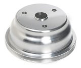 Trans-Dapt Performance Aluminum Crankshaft Pulleys 9484 Pulley, V-Belt, 1-Groove, 6.6 in., Aluminum, Natural, Chevy, Small Block, Long Pump, Each thumbnail 3