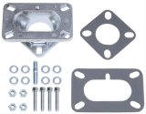 Trans-Dapt Performance Carburetor Adapters 2025 Adapter, Aluminum, 2-Barrel to 1-Barrel Manifold, 1.625 in. Thick, Kit thumbnail 1