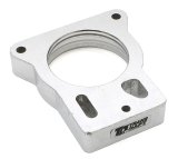 Trans-Dapt Performance Torque-Curve MPFI Spacers 2566 Throttle Body Spacer, Torque-Curve, Aluminum, Natural, 1 in., Chevy, GMC, Pickup/SUV, Each thumbnail 1