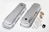 Trans-Dapt Performance Diecast Aluminum Valve Covers 6615 Covers, Tall, Perimeter Bolt Mounting, Die-cast Aluminum, Polished, Finned, Chevy, GMC, Big Block, Pair thumbnail 2