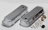 Trans-Dapt Performance Diecast Aluminum Valve Covers 6615 Covers, Tall, Perimeter Bolt Mounting, Die-cast Aluminum, Polished, Finned, Chevy, GMC, Big Block, Pair thumbnail 3