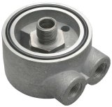 Trans-Dapt Performance Oil Cooler Sandwich Adapters 1350 Adapter, Filter, Sandwich, Aluminum, Natural, 18mm x 1.5mm Thread, 3/8 in. NPT Inlet/Outlet, Each thumbnail 3