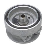 Trans-Dapt Performance Oil Cooler Sandwich Adapters 1322 Adapter, Filter, Sandwich, Aluminum, Natural, 13/16-16 in. Thread, 1/2 in. NPT Inlet/Outlet, Each thumbnail 6