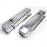 Trans-Dapt Performance Chrome Valve Covers 9300 Pontiac 326-455 V8 59-77 chromed steel, tall, baffled thumbnail 3