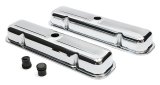 Trans-Dapt Performance Chrome Valve Covers 9461 Covers, Stock Height, Steel, Chrome, Plain, Pontiac, V8, Pair thumbnail 3