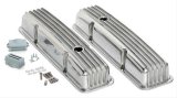 Trans-Dapt Performance Finned Aluminum Valve Covers 6603 Covers, Stock Height, Aluminum, Polished, Finned, Chevy, Small Block, Pair thumbnail 3