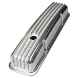 Trans-Dapt Performance Finned Aluminum Valve Covers 6603 Covers, Stock Height, Aluminum, Polished, Finned, Chevy, Small Block, Pair thumbnail 4