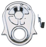 Trans-Dapt Performance Timing Covers 4935 Cover, 1-Piece, Steel, Chrome Plated, Chevy, Big Block, Kit thumbnail 3