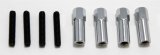 Trans-Dapt Performance Chrome Hex Head Valve Cover Fasteners 9329 hex head nuts 1 3/8" tall, chrome thumbnail 1