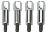 Trans-Dapt Performance Chrome Hex Head Valve Cover Fasteners 9329 hex head nuts 1 3/8" tall, chrome thumbnail 4