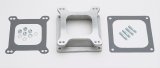 Trans-Dapt Performance Carburetor Adapters 2381 Spacer, 2.125 in. Tall, Open, Aluminum, Natural, Carter, Edelbrock, Holley, Square Bore, Each thumbnail 1