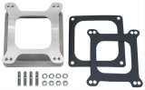 Trans-Dapt Performance Carburetor Adapters 2381 Spacer, 2.125 in. Tall, Open, Aluminum, Natural, Carter, Edelbrock, Holley, Square Bore, Each thumbnail 2