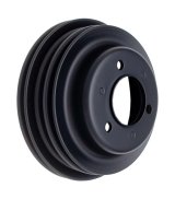 Trans-Dapt Performance Steel Crankshaft Pulleys 8624 Pulley, V-Belt, 3-Groove, Steel, Black, Chevy, Big Block, Long Pump, Each thumbnail 3