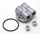 Trans-Dapt Performance Spin-On Oil Filter Bypass Adapters 1427 Adapter, Bypass, Spin-On, Aluminum, Natural, 22mm x 1.5mm Thread, 1/2 in. NPT Inlet/Outlet, Each thumbnail 1