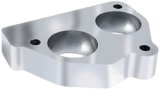 Trans-Dapt Performance Smooth Bore TBI Spacers 2733 Throttle Body Spacer, Bore, Aluminum, Natural, 1 in., Chevy, GMC, Pickup/SUV, Each thumbnail 3