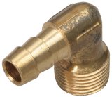 Trans-Dapt Performance NPT to Hose Barb Fittings 2271 Fitting, Adapter, Barb, 90 Degree, Brass, Natural, 3/8 in. NPT, 3/8 in. Barb, Each thumbnail 4