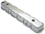 Trans-Dapt Performance Chrome Valve Covers 9339 Cover, Stock Height, Steel, Chrome, Plain, AMC, 199, 232, 258, Each thumbnail 1