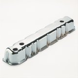 Trans-Dapt Performance Chrome Valve Covers 9339 Cover, Stock Height, Steel, Chrome, Plain, AMC, 199, 232, 258, Each thumbnail 2